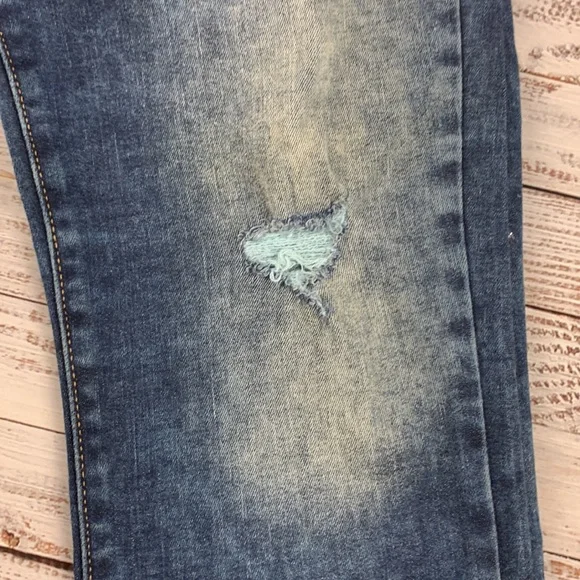 Levi Strauss Slim cuffed crop blue jeans Size 8 - Picture 6 of 16